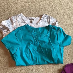 2 Jaanuu Scrub Tops